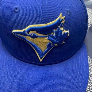 Blue and gold blue jays fitted| size 7
